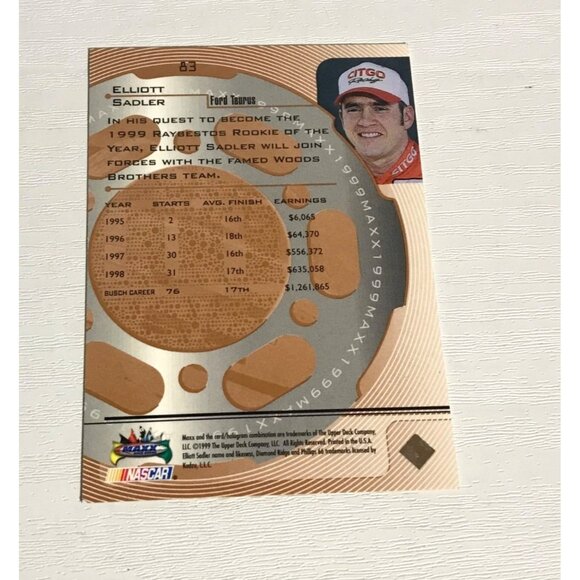 Elliott Sadler Racing Card Lot NASCAR Busch Series Performance Racing - Picture 9 of 9